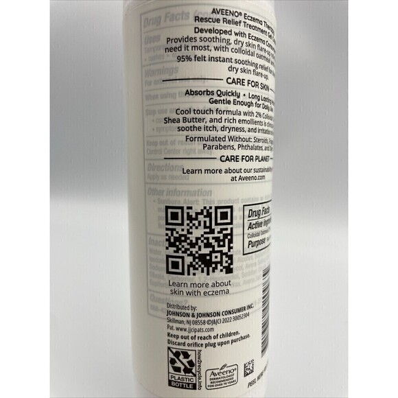 Aveeno Eczema Therapy Rescue Relief Treatment Gel Cream, 5 oz FREE SHIPPING - Picture 4 of 5
